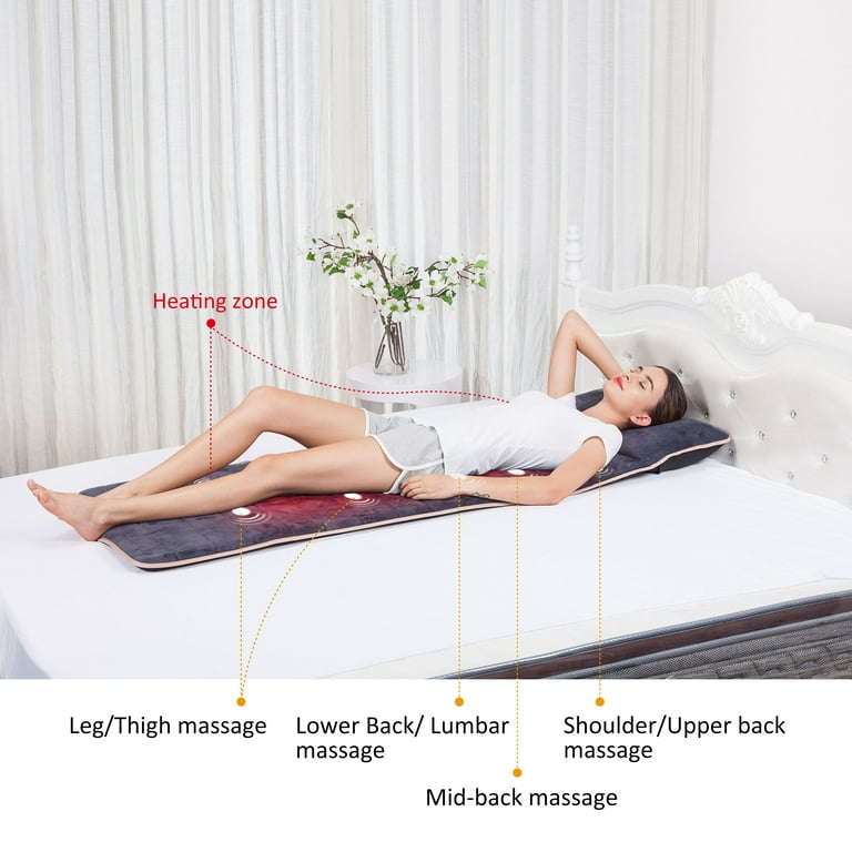 Comfier Deluxe Massage Mat with Soothing Heating Function and Vibration for  Full Body Relaxing Suitable for both Men and Women 