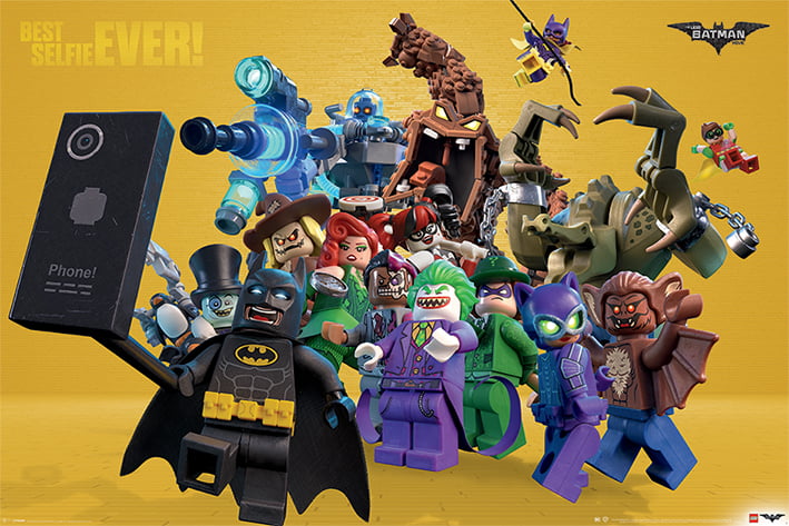 Centimeter Også svinekød The LEGO Batman Movie - Framed Movie Poster / Print (Best Selfie EVER!)  (Size: 36" x 24") - Walmart.com