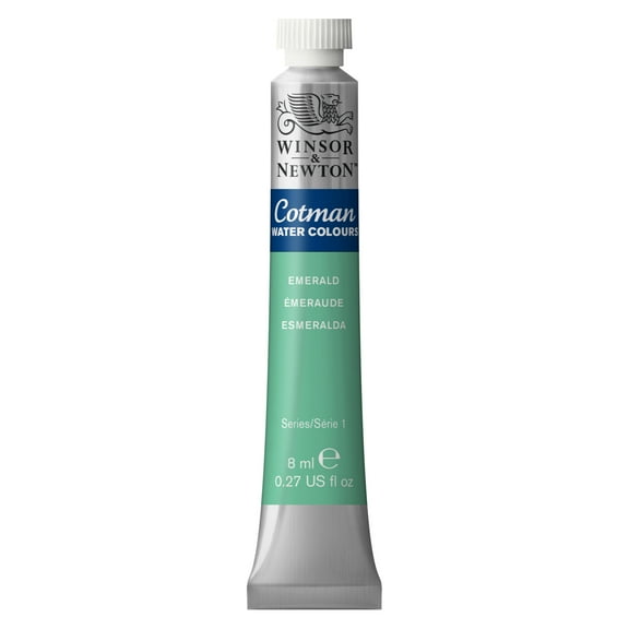 Winsor & Newton Cotman Watercolor, 8ml Tube, Emerald