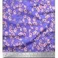 thumbnail image 1 of Soimoi Modal Satin Fabric Blossom Floral Print Fabric by The Yard 42 Inch Wide, 1 of 3