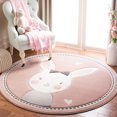 thumbnail image 1 of Safavieh Carousel Kids Clark Shy Bunny Area Rug, 1 of 8