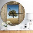 thumbnail image 2 of DesignArt Window Open To Solitary Tree Large Wall Clock, 2 of 2