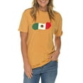 thumbnail image 3 of Big Size Brushed Mexican Flag Graphic Design Vintage Crewneck Tee - Vintage Mustard XL, 3 of 4