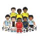 thumbnail image 1 of Set de 8 Minifiguras de Leyendas del Fútbol – Mbappé, Maradona y Pelé, Figuras de Bloques DIY para Aficionados al Fútbol y Niños, 1 of 9