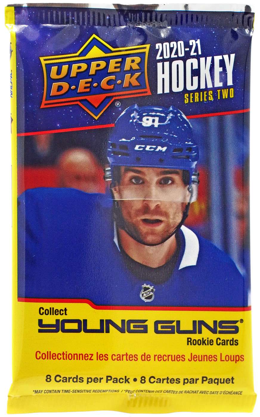 NHL 202021 Series 2 Hockey Trading Card Pack (8 Cards)