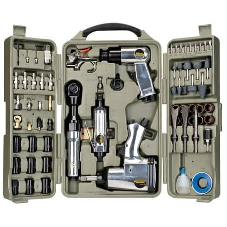 - Trades Pro 71pcs DIY Starter Air Tool Accessories Kit Set w/ Case - 836668