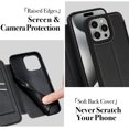 thumbnail image 3 of For Iphone 16 Plus Magnetic Armor Series Rfid Card Slots Leather Phone,iPhone 16, 3 of 8