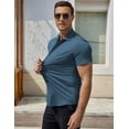 thumbnail image 5 of COOFANDY Men's Dress Shirt Short Sleeve Button Down Shirts with Pocket, 5 of 6