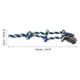 thumbnail image 2 of Cuerda de masticar en forma de nudos para perros Unique Bargains, cuerda de algodón trenzada duradera para limpiar los dientes de gatos y perros, rosa, azul y amarillo, 2 of 7