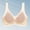 001Beige, variant on Women's Seamless Bra Wide Straps Full Coverage Supportive Sexy Bralette Soft Push-Up Soft Wavy Edge Everyday Bras