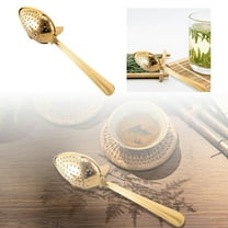 Stainless Steel Tea Infuser Spoon Filter with Ergonomic Handle for Loose Leaf Tea and Fine Ground Coffee Brewing