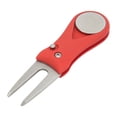 thumbnail image 3 of Divot Tool, Zinc Alloy   Green Fork  For Court Red, 3 of 8