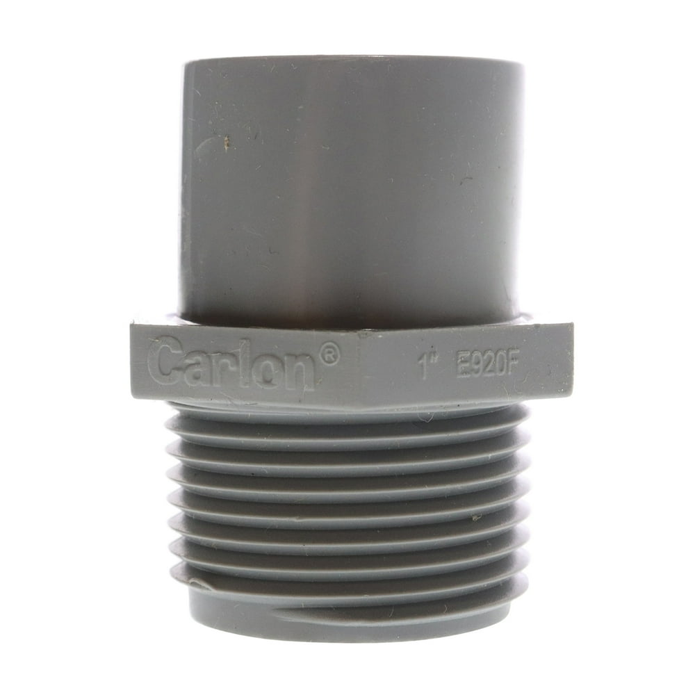 Carlon E920F PVC Conduit Repair Male Threaded Adapter, 1Inch, (15Pack