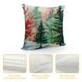 thumbnail image 4 of Shiartex Watercolor Christmas Tree Pillow Covers - Red Green  Pine Trees Decorative Pillow Cases for Winter Holiday Indoor Home Decor Couch Sofa Bed, 4 of 5