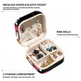 thumbnail image 2 of Graffiti Travel Portable Square Jewelry Box with Necklace Organizer, Earring Organizer, and Display Case - Ideal for Rings, Earrings, Necklaces, Bracelets, and More - Suitable for Girls and Women, 2 of 6