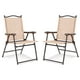 thumbnail image 2 of Costway Conjunto de 2 Sillas Plegables para Patio con Apoyabrazos Sillas de Comedor Portátiles para Terraza Piscina Jardín 64 x 58 x 91 cm, 2 of 10