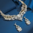 thumbnail image 4 of Sunyuer Bridal Wedding Jewelry Set Rhinestone Necklace Earrings Sets Mothers Day Gifts Jewelry for Women and Brides, 4 of 5