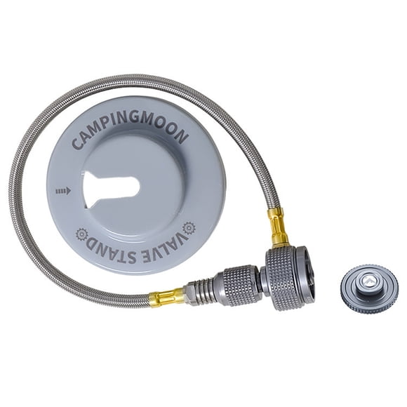 Gas Stove Adapter Hose with Fastener Base for Camping Cooking Picnic