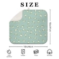thumbnail image 4 of Pioneer Flower Floral Print Pattern Kitchen Dish Drying Mat 1 Pack, Ultra Absorbent Microfiber Drainer Mat, 16"x18", 4 of 6