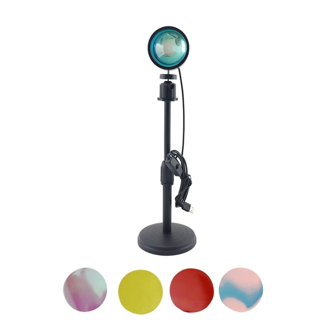 Toystoory Nueva lámpara de proyección de puesta de sol RGB con Control remoto, luz Led ajustable de ambiente arcoíris para el hogar, dormitorio, tienda, Iluminación y accesorios No.01 Toystoory HA004767-01B