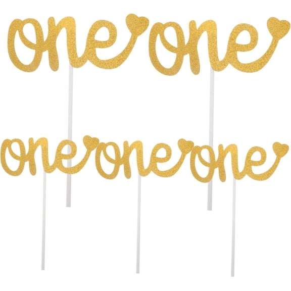 12pcs Glitter Cake Toppers for Birthday Party Shower Decorations Lightweight Theme Cake Decor Cupcake Picks