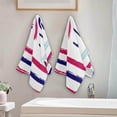 thumbnail image 4 of Mothers Day Strip Heart Hand Towels, I Love You Mom Multicolored Kitchen Towel Ultra Soft and Absorbent,Decorative Fingertip Face Towel for Bathroom Hotel, 2 PCS, 28.3"x 14.4", 4 of 5