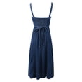 thumbnail image 5 of RUTAYY Women's Dress Casual Long Denim Pinafore Overalls Dress with Adjustable Straits Everyday Wear Fashion Beach Dresses, 5 of 6