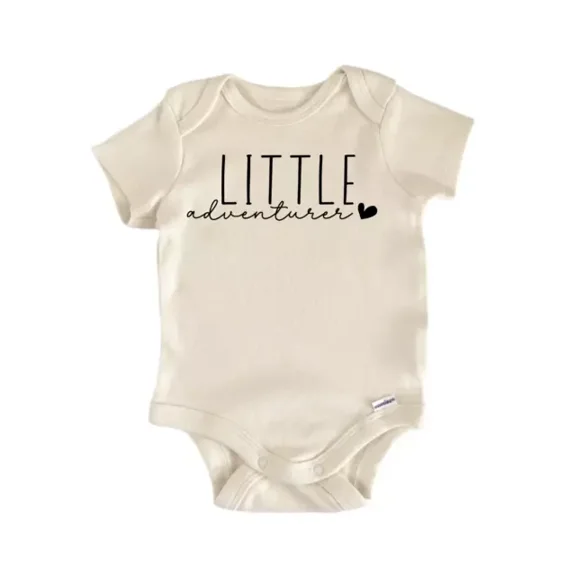 Little Adventurer Baby Boy Girl Clothes Infant Bodysuit Cute Newbornrnn Cute Baby Onesie, BABY BODYSUIT LAT 4424