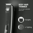 thumbnail image 6 of NEXPURE Body Hair Trimmer for Men, Electric Bikini Trimmer & Groin Trimmer for Women and Men, Wet/Dry Shaver Groomer with LED Light, Ceramic Blade Heads, USB Recharge Dock, IPX5 Waterproof, 6 of 9