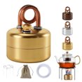 thumbnail image 2 of 1 Ensemble de Réchaud de Camping Portable avec Support, Sac de Rangement, Réchaud Brûleur en Acier Inoxydable Léger, Mini Fournaise à Combustible Liquide pour Aventures en Plein Air, Sac à Dos, Randonnée, 2 of 8