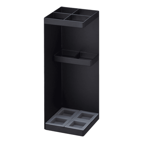 Yamazaki Home Compact Umbrella Stand, Black, Steel,  Holds 4 umbrellas, No Assembly