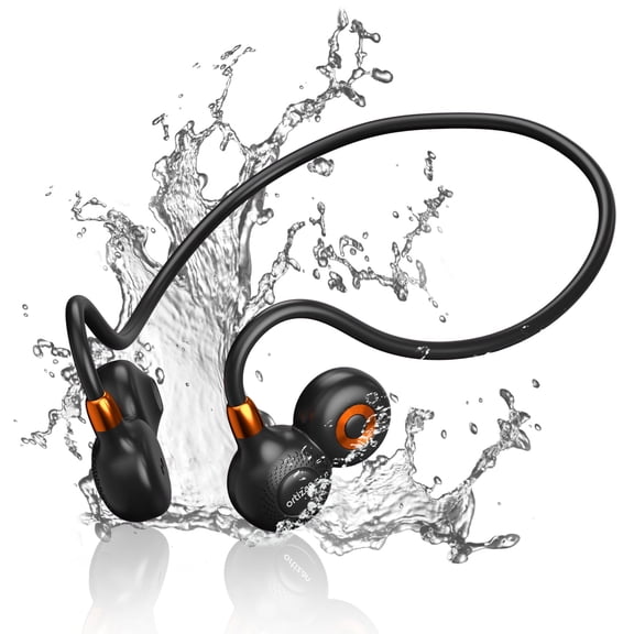Open Ear Headphones,2026 Stereo Bluetooth 5.4 Headphones Deep Bass Ear Bud,Bluetooth Earbuds with Microphone,IPX7 Waterproof Earphone for Gym/Running/Workout