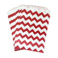 thumbnail image 2 of AKOAK 50 Pcs Sacs en Papier Rayés Vagues Blanches et Rouges 5 x 7 Pouces, Sacs de Friandises pour Mariage de Noël, 2 of 4