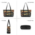 thumbnail image 6 of FORMRS Canvas Laptop Tote Bag for Women with 15.6" Computer Compartments Shoulder Handbag, Black Sardines Pattern, 6 of 7