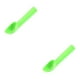 thumbnail image 4 of Injueey Cuchara de helado con mango de cocina, cuchara de sandía DIY, excavadora de postre de melón, cubiertos, cuchara para fiesta de Verde 2piezas, 4 of 6