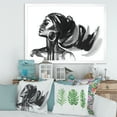 thumbnail image 3 of Designart 'Black and White Portrait of African American Woman IV' Modern Framed Art Print, 3 of 4