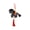 Black, variant on Red Cloth Year Of The Horse Mascot Plush Toy Chinese Style Mini Horse Tassel Ornament