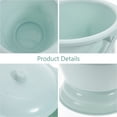 thumbnail image 3 of SHINYPASING 1Pcs Blue PP Plastic Chamber Pot with Lid for Elderly Use, 3 of 8