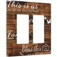 thumbnail image 2 of Sdmnsg-T Rustic Inspirational Quotes Print 2-Gang Rocker Decorative Electrical Receptacle Outlet Plates Covers for Bedroom Kitchen Farm House Decor, 2 of 5