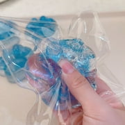 Soft Cat Paw Squishy Toys – Handmade Silicone Kawaii Taba Toys for Stress Relief, Anxiety Squeeze Fidget(blue)
