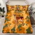 thumbnail image 2 of Feelyou Boy Woodland Animal Twin Sheet Sets, Rustic Deer Moose Bedding, 3 Pieces, 2 of 7