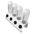 thumbnail image 3 of Bottle Drying Rack, Space Saving Universal 4 Hole Stable Soda Draining Rack with Draining Pad for Restaurants Kitchens, 3 of 7