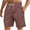 Hot Pink, variant on PUMISAS Casual Shorts For Men Summer Solid Color Pants Drawstring Elastic And Adjustable Waistband Pants Beach Loose Half Length Shorts With Pockets