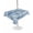 Mist Blue, variant on Outdoor Tablecloth with Umbrella Hole for Patio/Picnic/Party/Camping, Navy Blue Coastal Waterproof Table Cloth Rectangle Table Cover Washable, Nautical Coral Starfish Shell Seahorse Ocean (54"x 80")