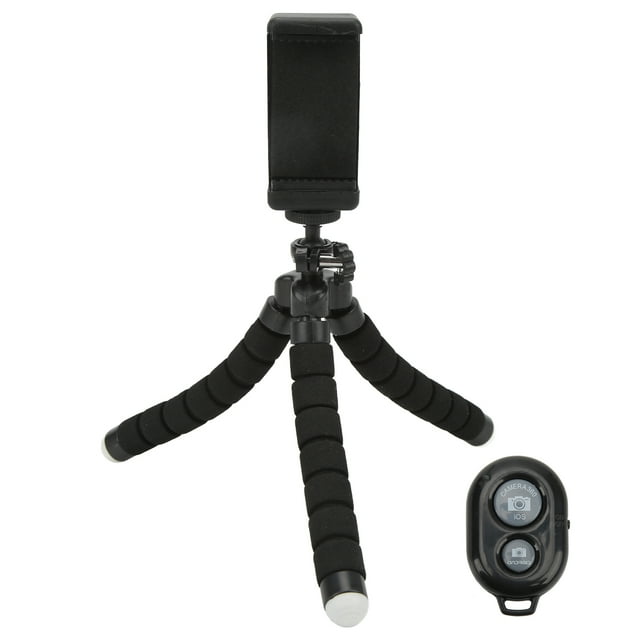 Flexible Sponge Tripod, Mobile Phone Sponge Tripod 90° Tilt Spring Switch 1/4 Inch Standard Screw For Photography