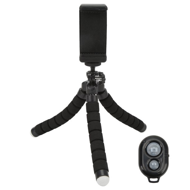 Trípode de esponja flexible, trípode de esponja flexible con trípode/palo selfie trípode de esponja para teléfono móvil eficiencia maximizada Jadeshay A