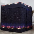 thumbnail image 3 of Toldo de cama Mengersi Galaxy Star para cama de matrimonio negro, 3 of 8