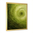 thumbnail image 4 of Designart "Spiral Of The Green Orbit I" Abstract Spirals Picture Framed Canvas Wall Art, 4 of 5