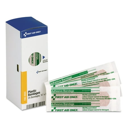 First Aid Only Plastic Bandages - First Aid Only Plastic Bandages, 3/4