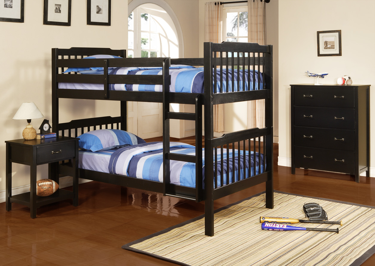 elise bunk bed soft white with two mattresses